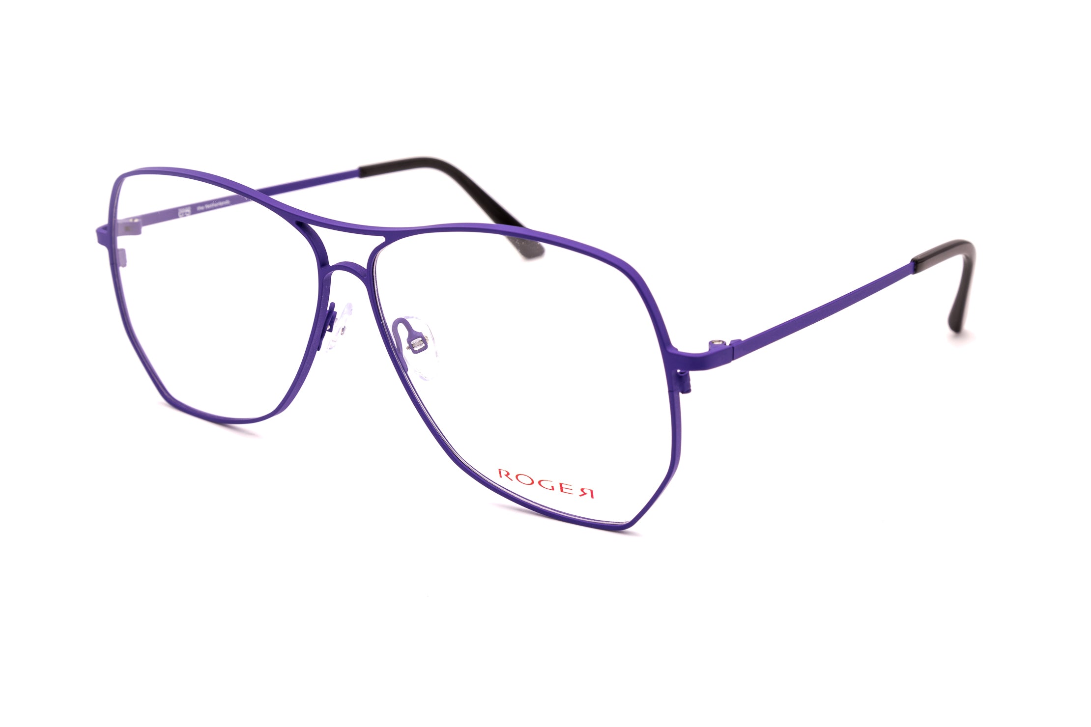 Stylish purple aviator glasses with a sleek design, perfect for fashion-forward individuals.