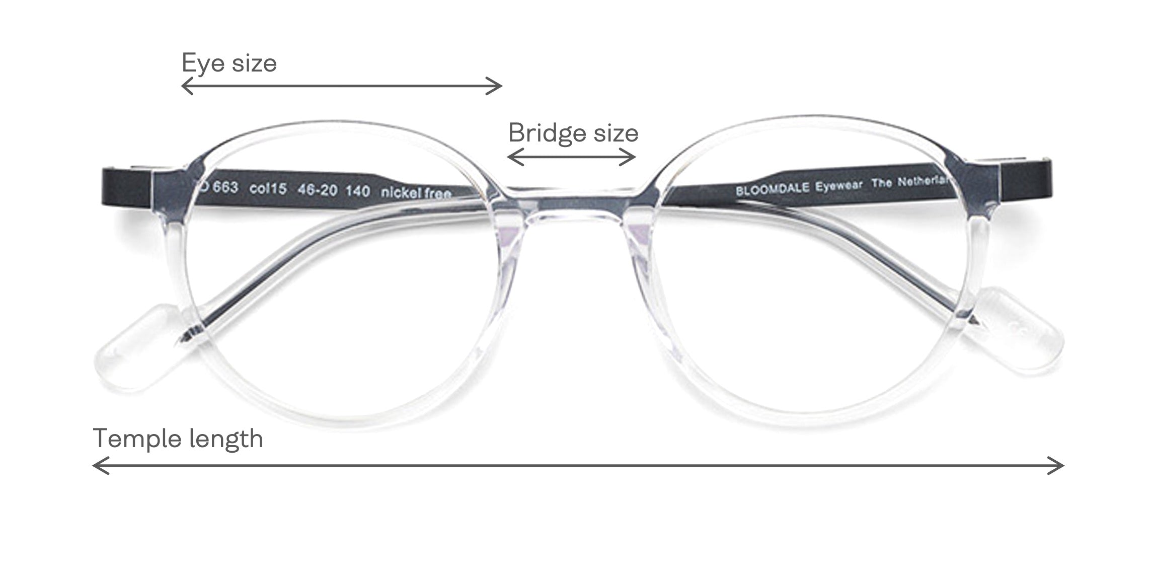 Hudson Eyewear Size Chart